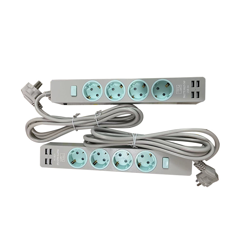 Safe 1 Outlet EU Standard trådlöst uttag med 2 USB -portar