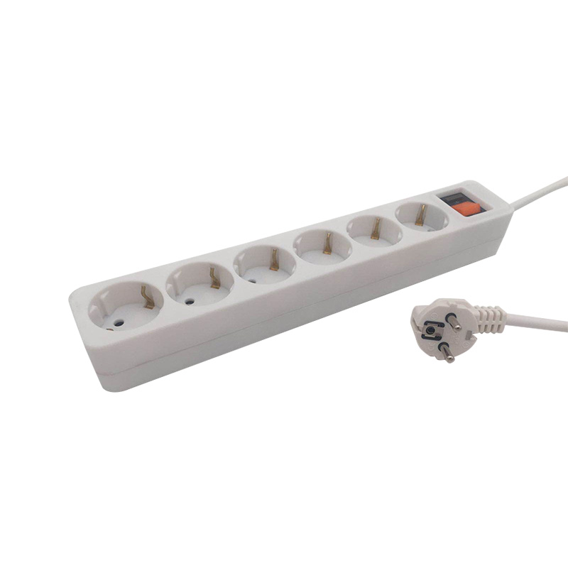 Termiskt isolerande PP -material 6 -uttag EU -standarduttag Termiskt isolerande PP -material 6 -uttag EU -standarduttag