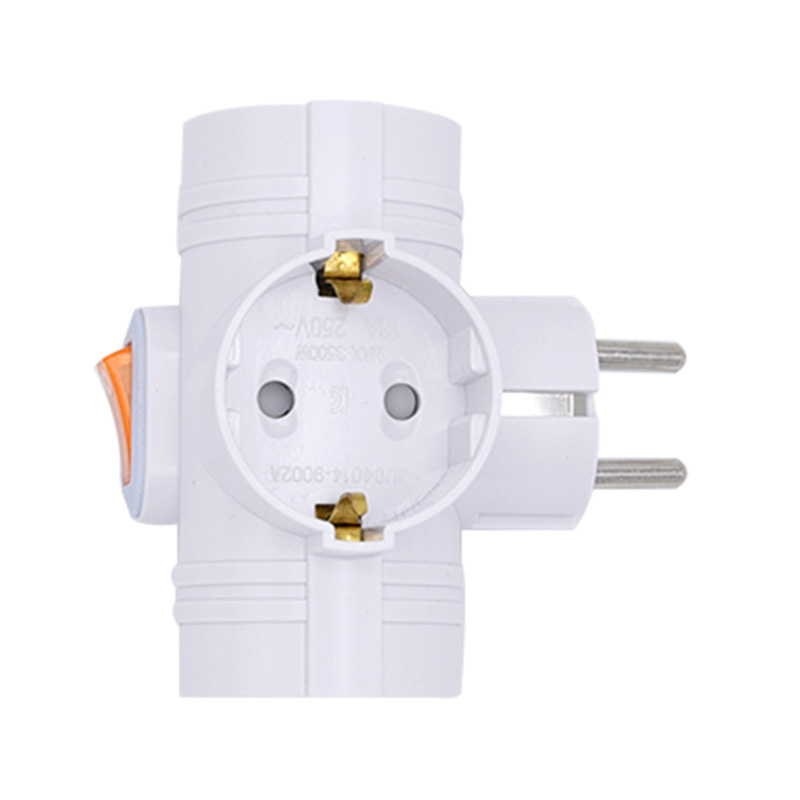 Flera full kopparenheter trådlös t -form 3 i 1 uttag med switch Flera full kopparenheter trådlös t -form 3 i 1 uttag med switch